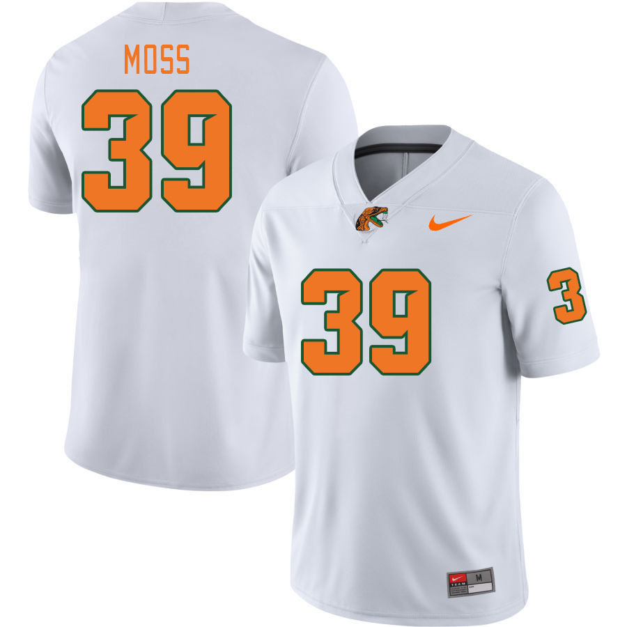 Men-Youth #39 Travis Moss Florida A&M Rattlers 2023 College Football Jerseys Stitched-White